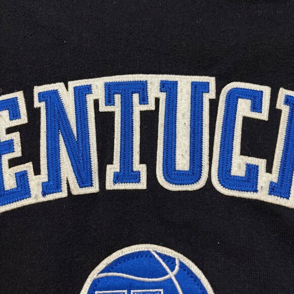 VTG Team Apperal Kentucky Hoodie Sweatshirt Stitched M Medium Black Blue - Picture 6 of 8